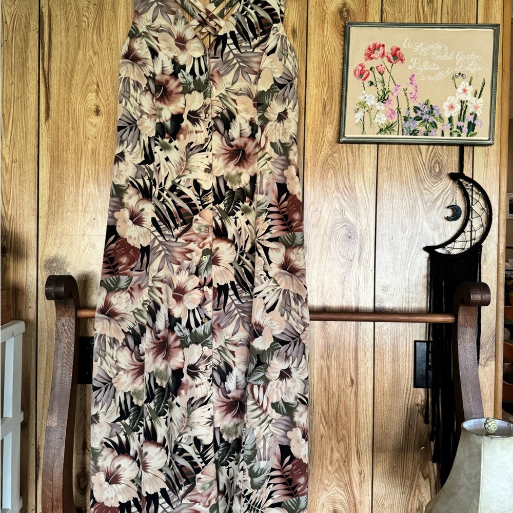 Floral Print Maxi Dress